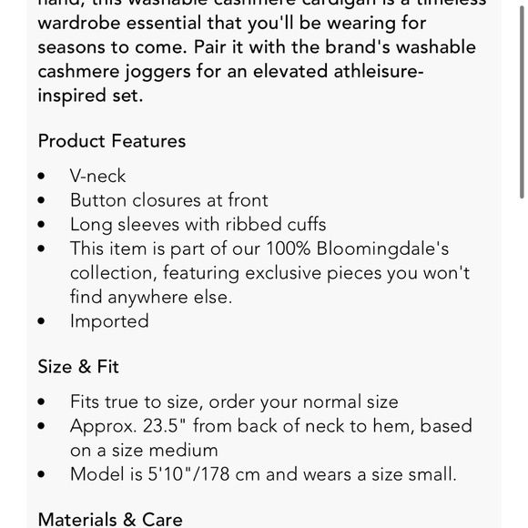 LAUREN RALPH LAUREN NWT 100% Washable Cashmere Dolman Sleeve Cardigan Navy S - Picture 10 of 10